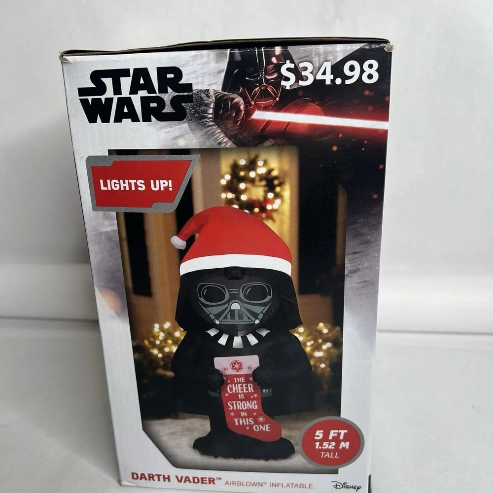 Darth Vader Star Wars Airblown Inflatable Disney Light 5ft Decor Christmas Gemmy